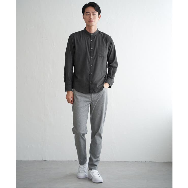 イージ?ケアネルバンドカラーシャツ | ikka  | 詳細画像13 