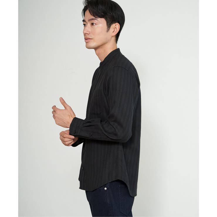 イージ?ケアネルバンドカラーシャツ | ikka  | 詳細画像14 