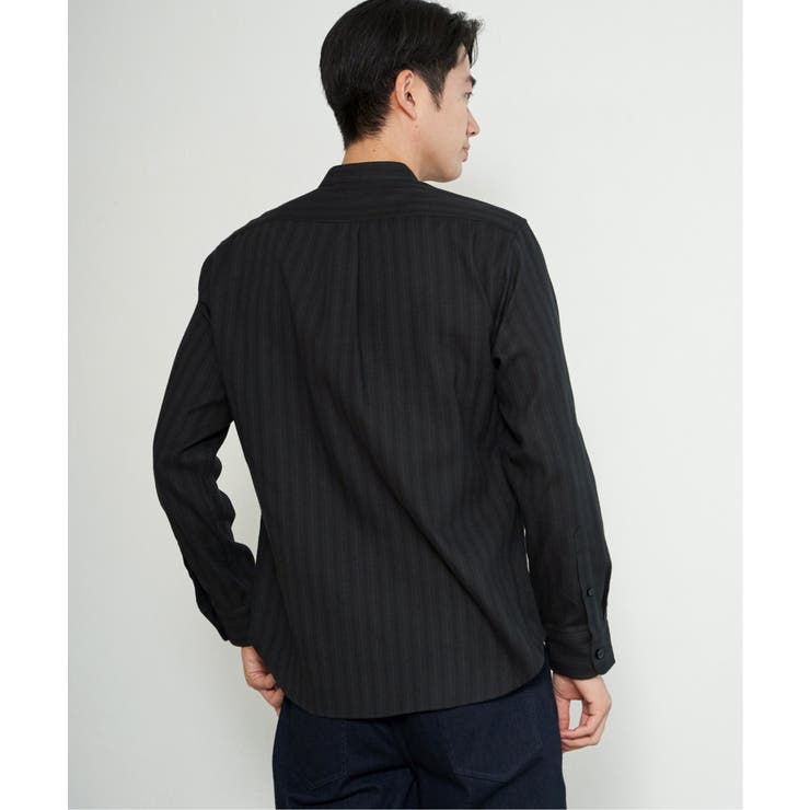 イージ?ケアネルバンドカラーシャツ | ikka  | 詳細画像15 