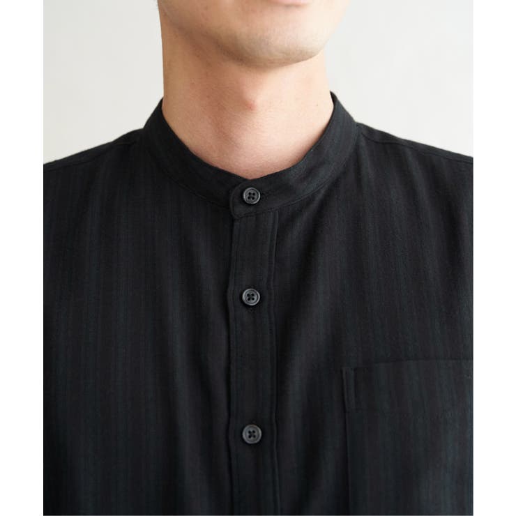 イージ?ケアネルバンドカラーシャツ | ikka  | 詳細画像20 