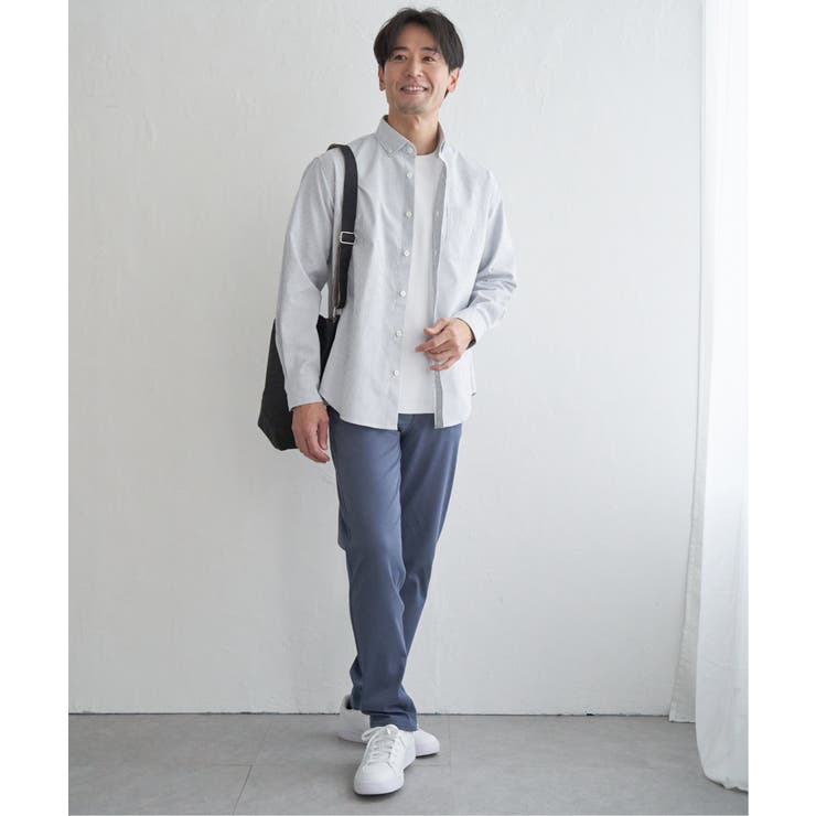 イージーケアソフトOXスイスカラーボタンダウンシャツ | ikka  | 詳細画像13 