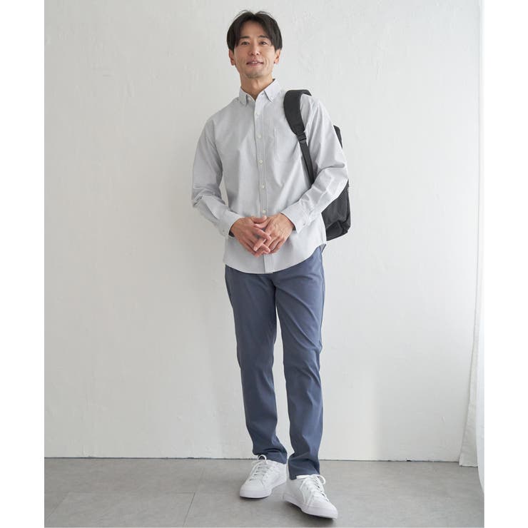 イージーケアソフトOXスイスカラーボタンダウンシャツ | ikka  | 詳細画像14 