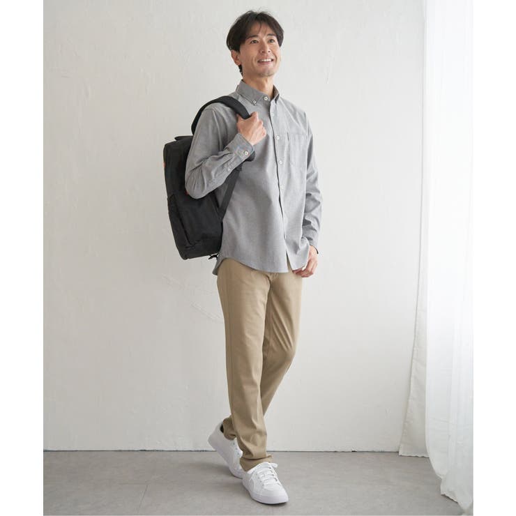 イージーケアソフトOXスイスカラーボタンダウンシャツ | ikka  | 詳細画像18 