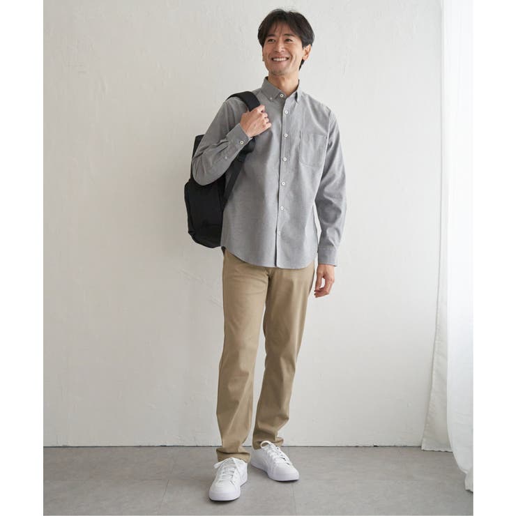 イージーケアソフトOXスイスカラーボタンダウンシャツ | ikka  | 詳細画像19 