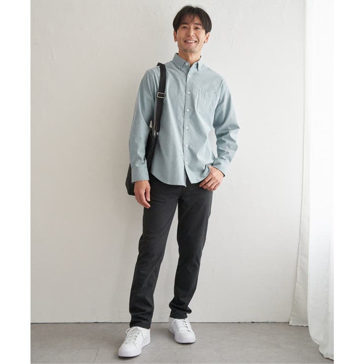 イージーケアソフトOXスイスカラーボタンダウンシャツ | ikka  | 詳細画像22 