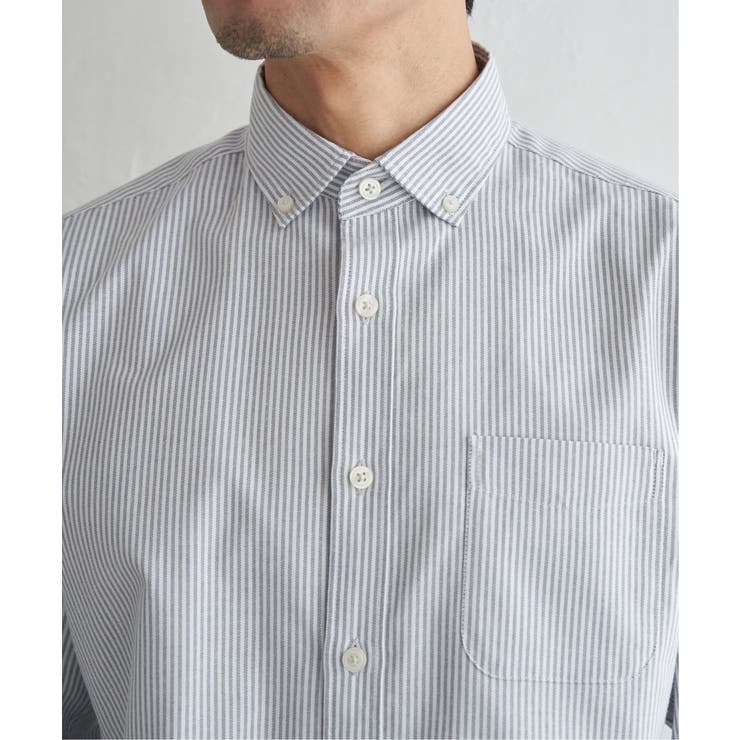 イージーケアソフトOXスイスカラーボタンダウンシャツ | ikka  | 詳細画像34 