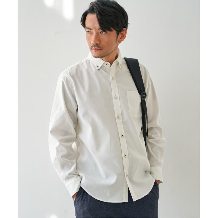 イージーケアソフトOXスイスカラーボタンダウンシャツ | ikka  | 詳細画像3 