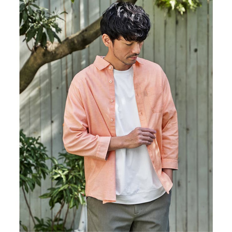 【吸水速乾】フレンチリネンMIX袖2WAYシャツ | ikka  | 詳細画像15 