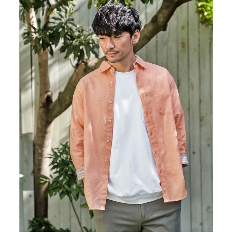 【吸水速乾】フレンチリネンMIX袖2WAYシャツ | ikka  | 詳細画像16 