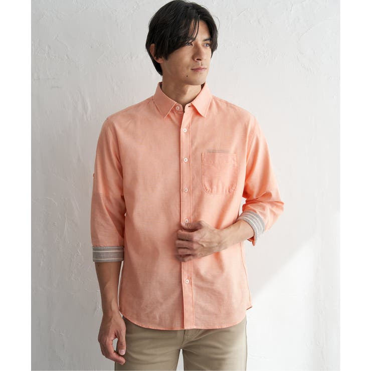 【吸水速乾】フレンチリネンMIX袖2WAYシャツ | ikka  | 詳細画像20 