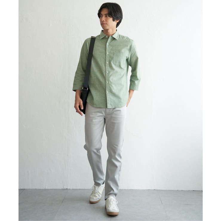 【吸水速乾】フレンチリネンMIX袖2WAYシャツ | ikka  | 詳細画像23 