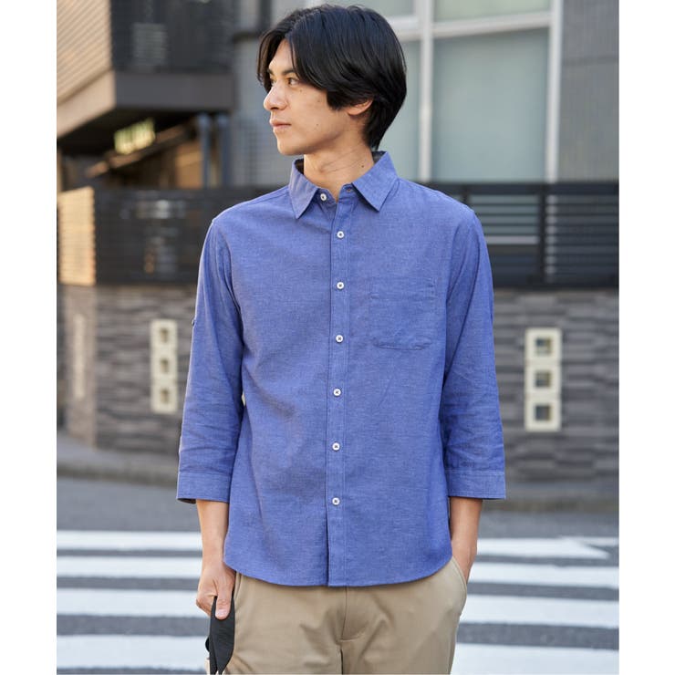 【吸水速乾】フレンチリネンMIX袖2WAYシャツ | ikka  | 詳細画像24 