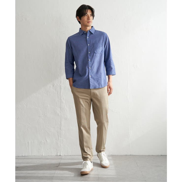 【吸水速乾】フレンチリネンMIX袖2WAYシャツ | ikka  | 詳細画像28 