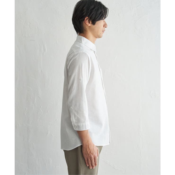 【吸水速乾】フレンチリネンMIX袖2WAYシャツ | ikka  | 詳細画像29 