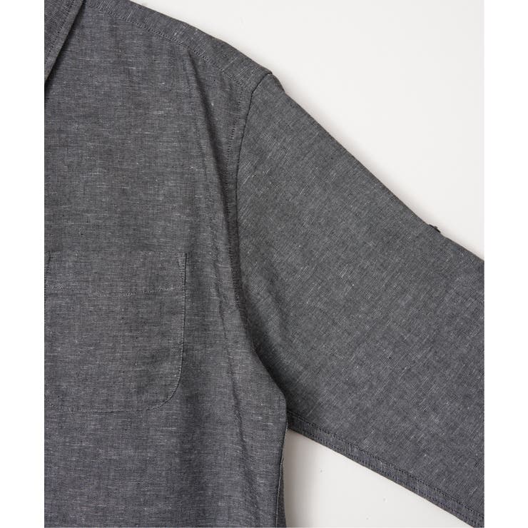 【吸水速乾】フレンチリネンMIX袖2WAYシャツ | ikka  | 詳細画像34 