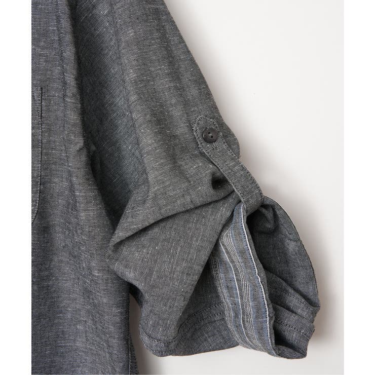 【吸水速乾】フレンチリネンMIX袖2WAYシャツ | ikka  | 詳細画像37 