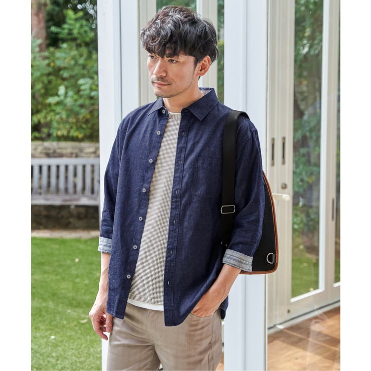 【吸水速乾】フレンチリネンMIX袖2WAYシャツ | ikka  | 詳細画像3 