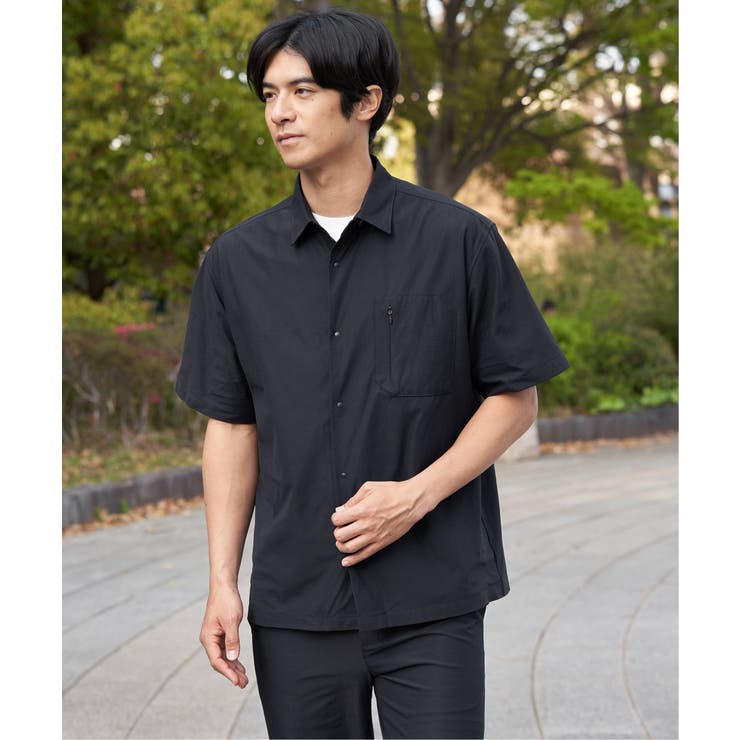 【接触冷感】GOKU楽 AIR冷感シャツ【セットアップ対応】 | ikka  | 詳細画像7 