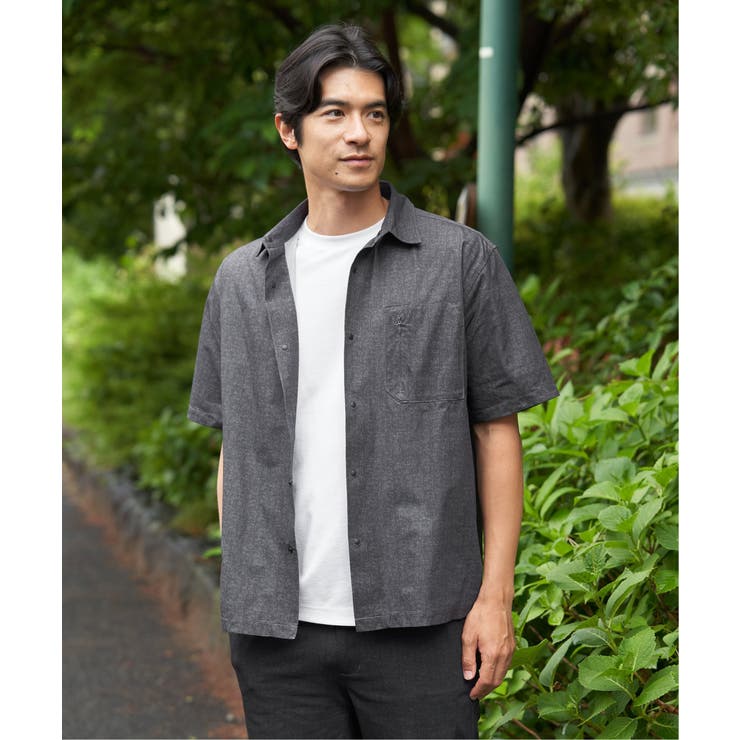 グレー | 【接触冷感】GOKU楽 AIR冷感シャツ【セットアップ対応】 | ikka 