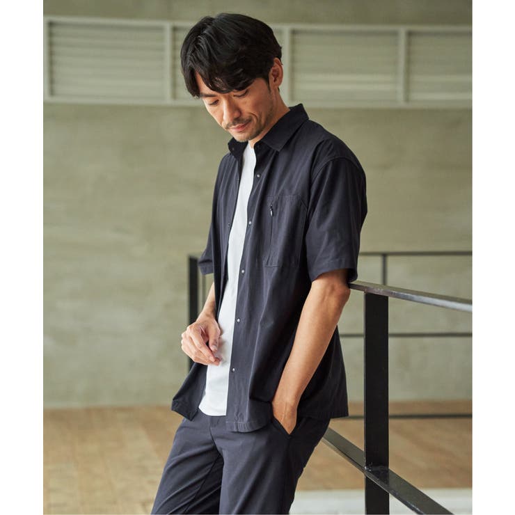 【接触冷感】GOKU楽 AIR冷感シャツ【セットアップ対応】 | ikka  | 詳細画像2 