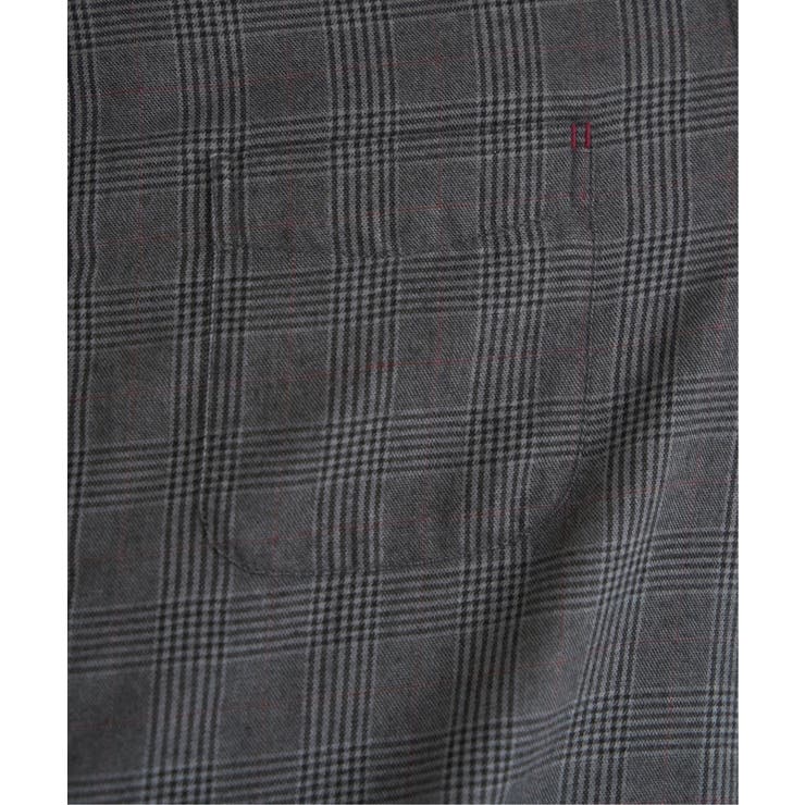 イージーケアネルチェックスイスカラーボタンダウンシャツ | ikka  | 詳細画像20 