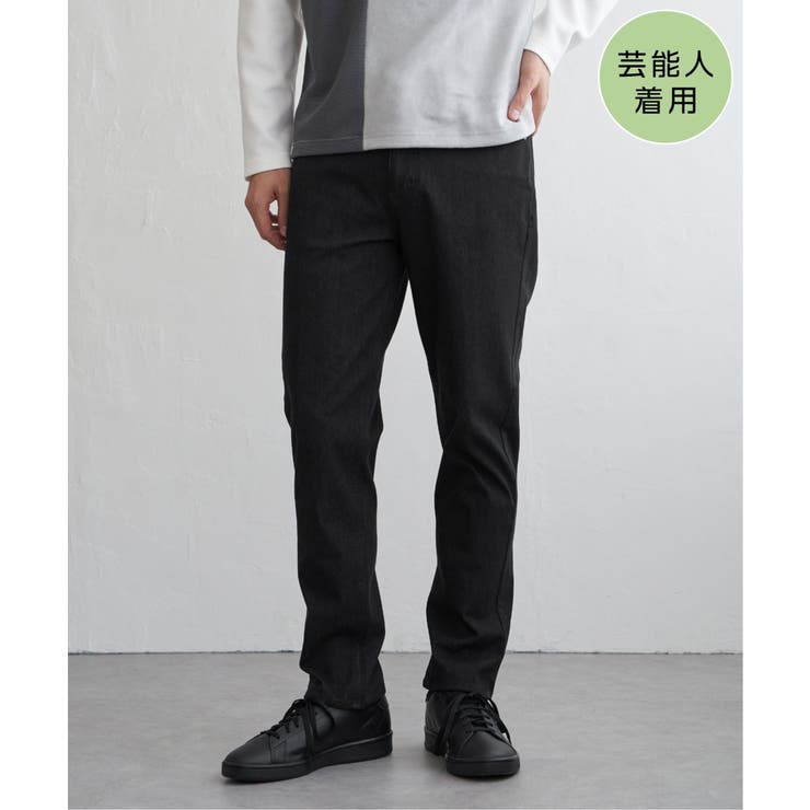 ブラック | GOKU楽パンツ EASY STRETCHデニム5P | ikka 