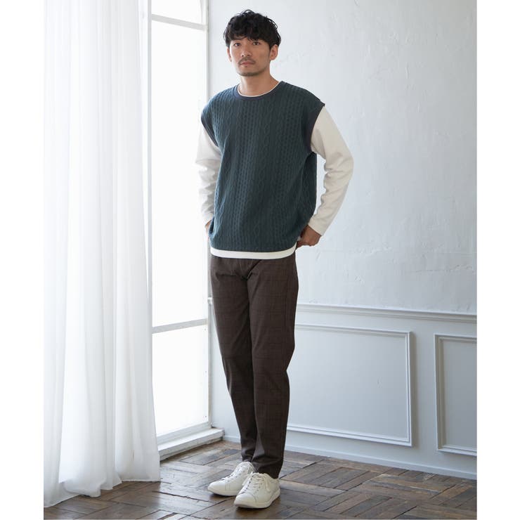 GOKU楽パンツ EASY STRETCH チェック5ポケット | ikka  | 詳細画像5 