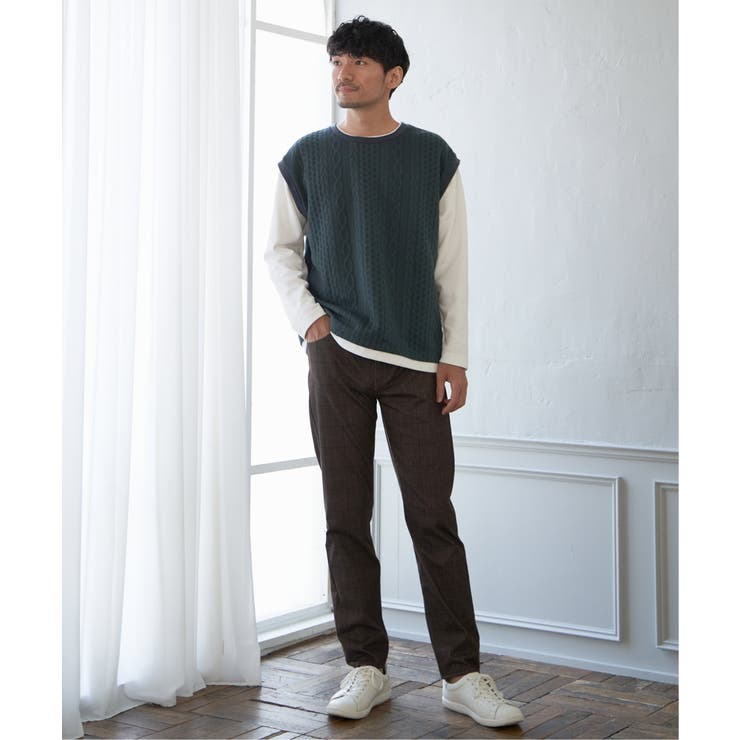 GOKU楽パンツ EASY STRETCH チェック5ポケット | ikka  | 詳細画像4 