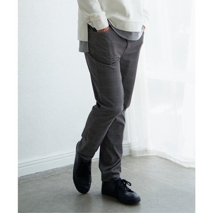 GOKU楽パンツ EASY STRETCH チェック5ポケット | ikka  | 詳細画像3 