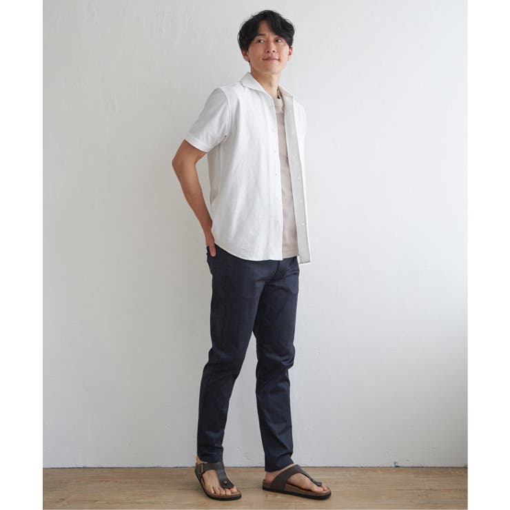 【接触冷感】接触冷感チェック5ポケットパンツ | ikka  | 詳細画像16 