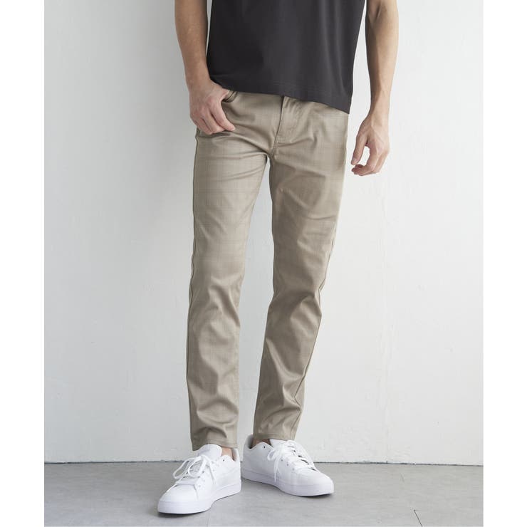 【接触冷感】接触冷感チェック5ポケットパンツ | ikka  | 詳細画像24 