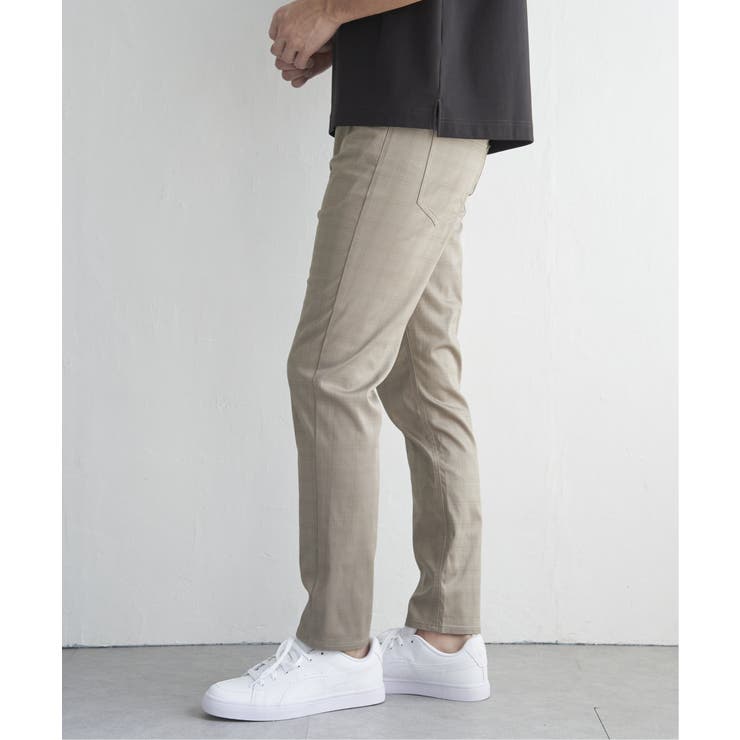 【接触冷感】接触冷感チェック5ポケットパンツ | ikka  | 詳細画像26 