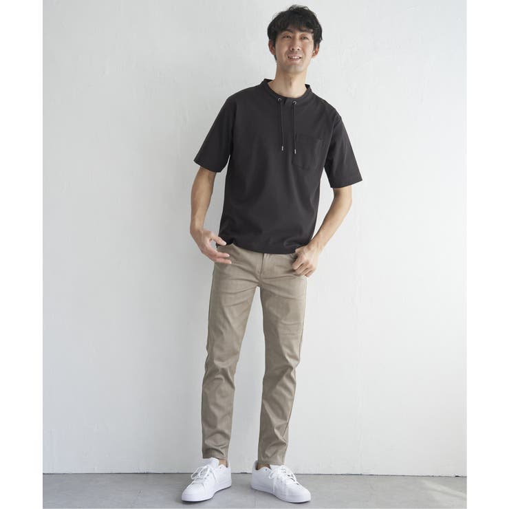 【接触冷感】接触冷感チェック5ポケットパンツ | ikka  | 詳細画像29 