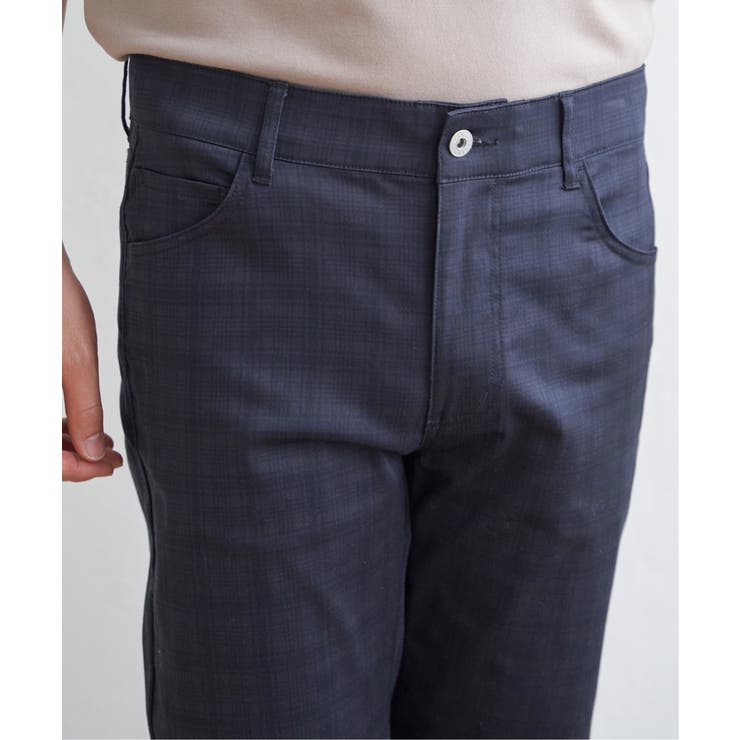 【接触冷感】接触冷感チェック5ポケットパンツ | ikka  | 詳細画像33 