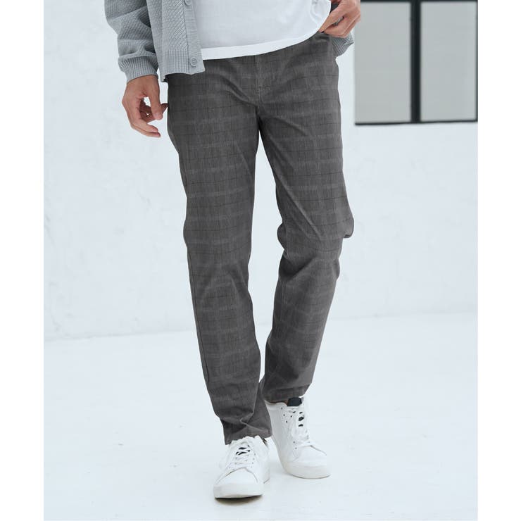 ikka｜GOKU楽パンツ EASY STRETCH チェック5ポケット | Rakuten