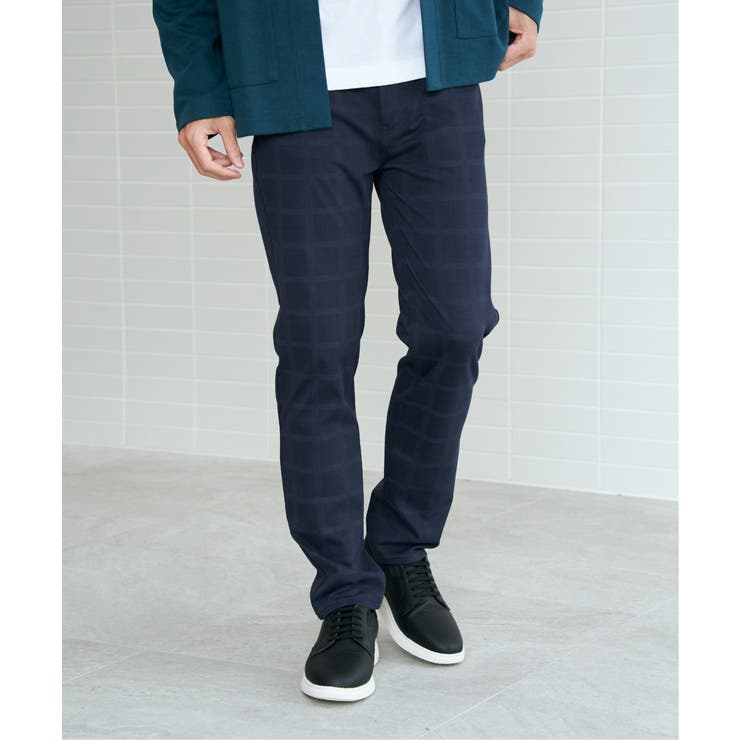 GOKU楽パンツ EASY STRETCH チェック5ポケット | ikka  | 詳細画像1 