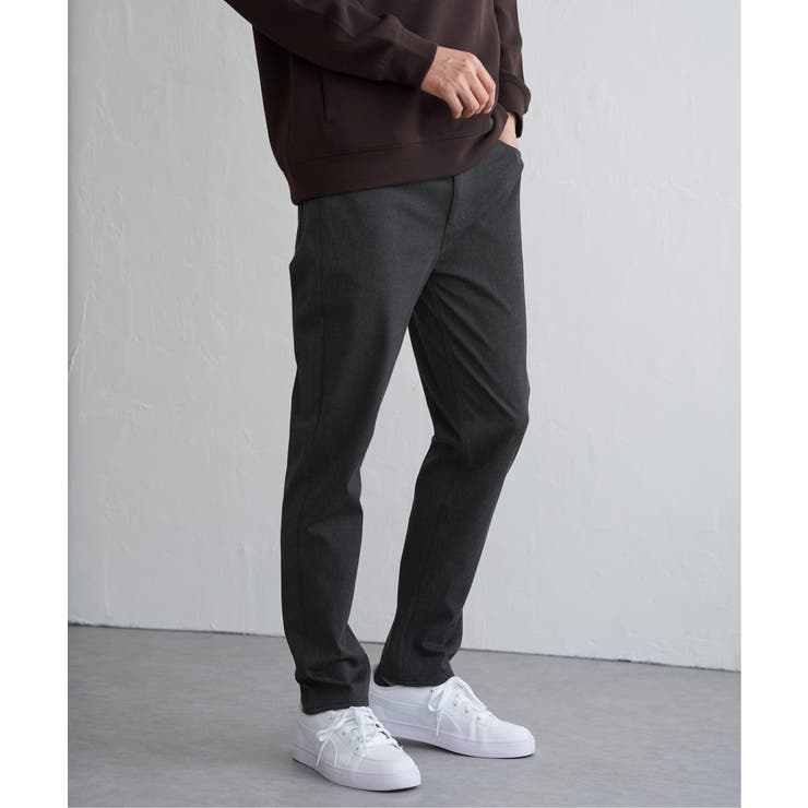 チャコール | GOKU楽パンツ EASY STRETCHチェック5P | ikka 