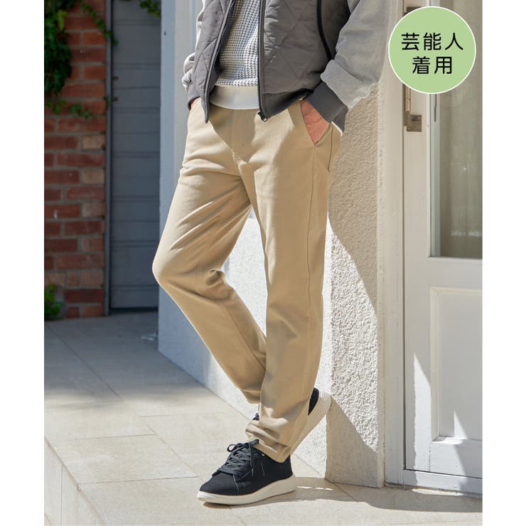 ベージュ | 【芸能人着用】GOKU楽パンツ EASY STRETCH 起毛5ポケット | ikka 