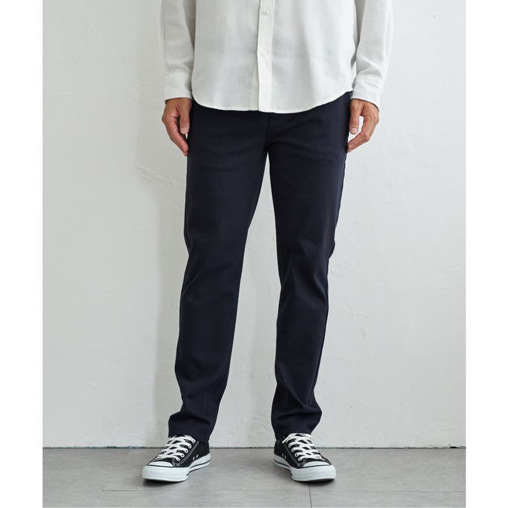 ネイビーブルー | GOKU楽パンツ EASY STRETCH 起毛5P | ikka 