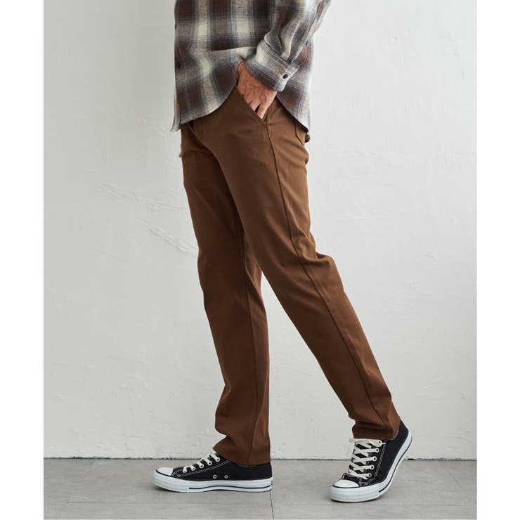 キャメル | GOKU楽パンツ EASY STRETCH 起毛5P | ikka 