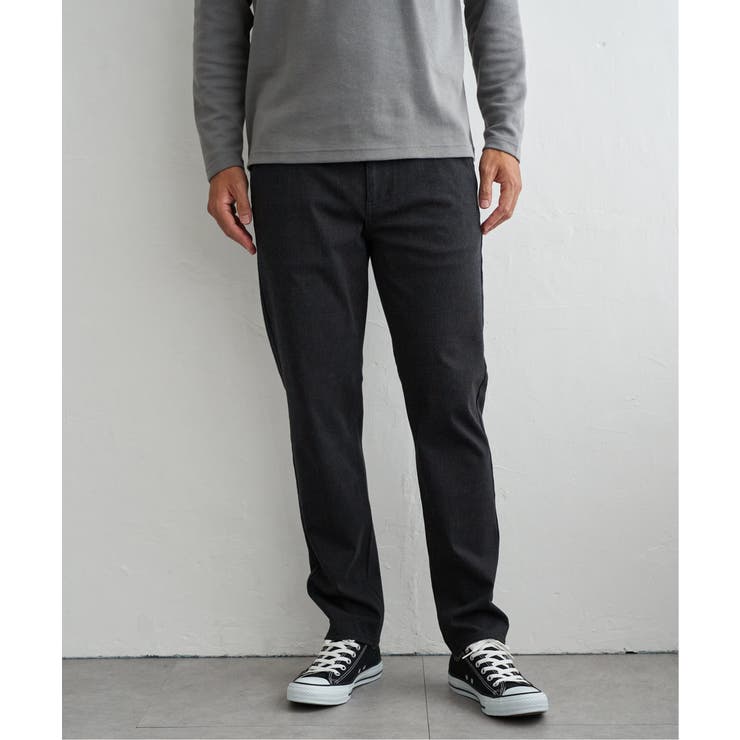 チャコール | GOKU楽パンツ EASY STRETCH 起毛チェック5P | ikka 