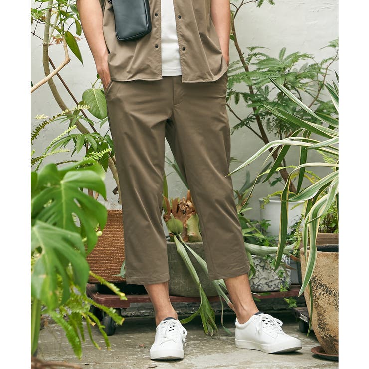 ベージュ | 【吸水速乾】GOKU楽AIRクロップドパンツ | ikka 