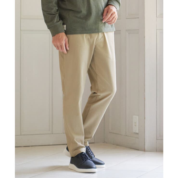 ベージュ | GOKU楽パンツ EASY STRETCH テーパード | ikka 