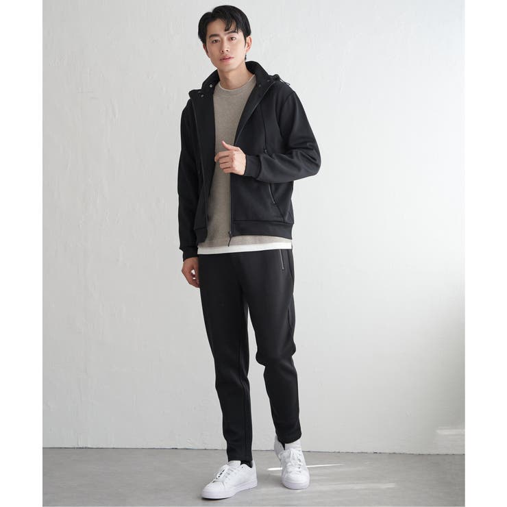 【セットアップ対応】ダブルフェイスカノコジップパンツ | ikka  | 詳細画像12 