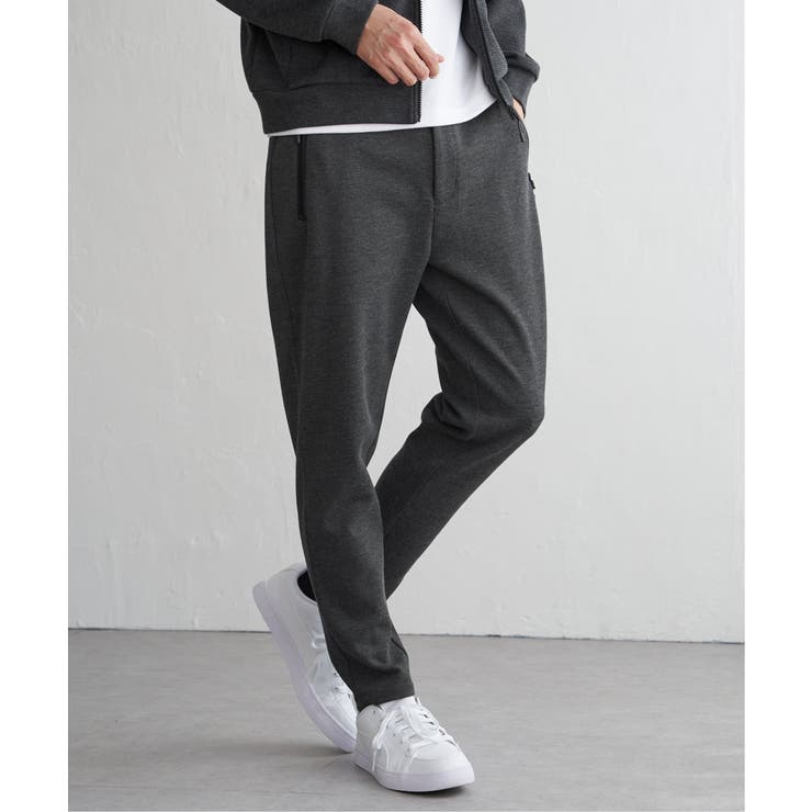 【セットアップ対応】ダブルフェイスカノコジップパンツ | ikka  | 詳細画像1 