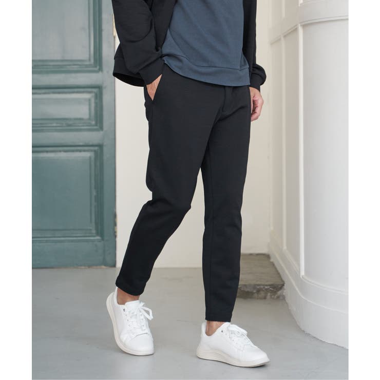 【吸水速乾】ドライポンチテーパードパンツ | ikka  | 詳細画像1 