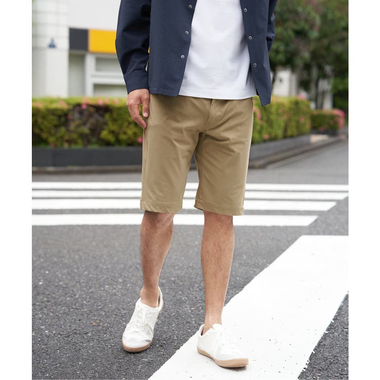 ベージュ | 【接触冷感】GOKU楽パンツ EASY STRETCH 冷感5Pショート | ikka 