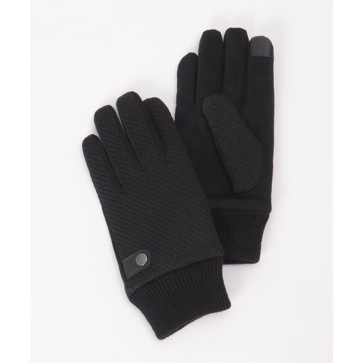 ブラック | リブ編みグローブ | ikka 