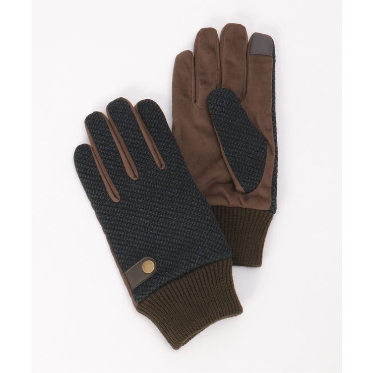 ネイビーブルー | リブ編みグローブ | ikka 