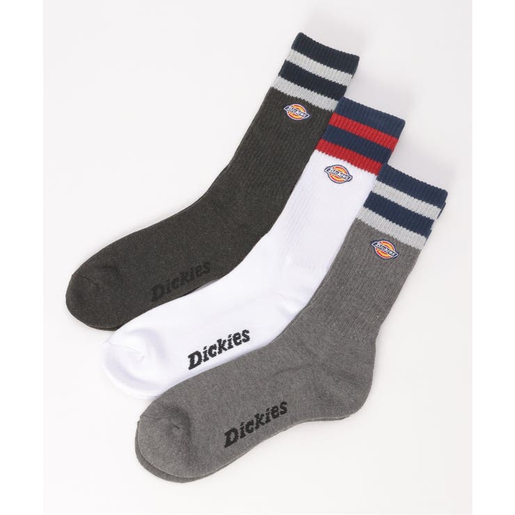 ソノタ | Dickies ディッキーズ クルー丈ソックス 3足セット | ikka 